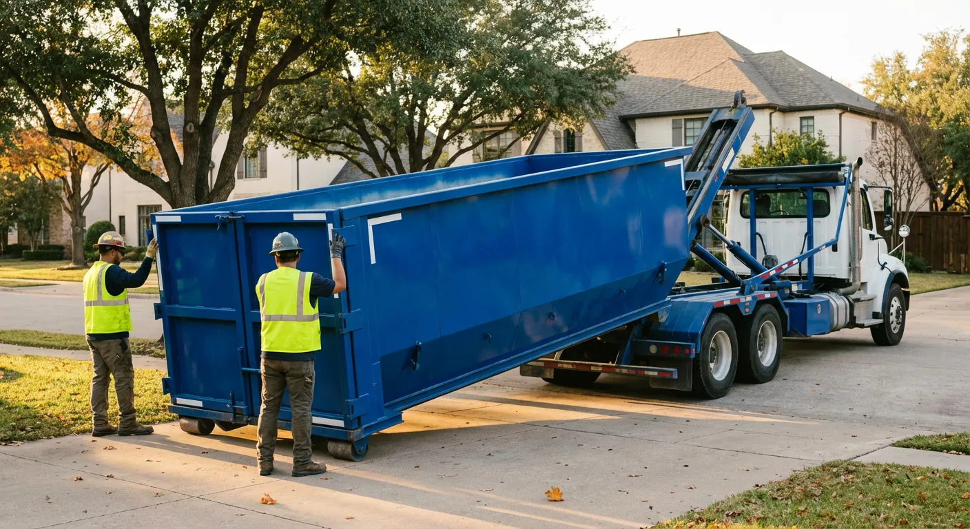 Roll-off dumpster rental service in Waterbury