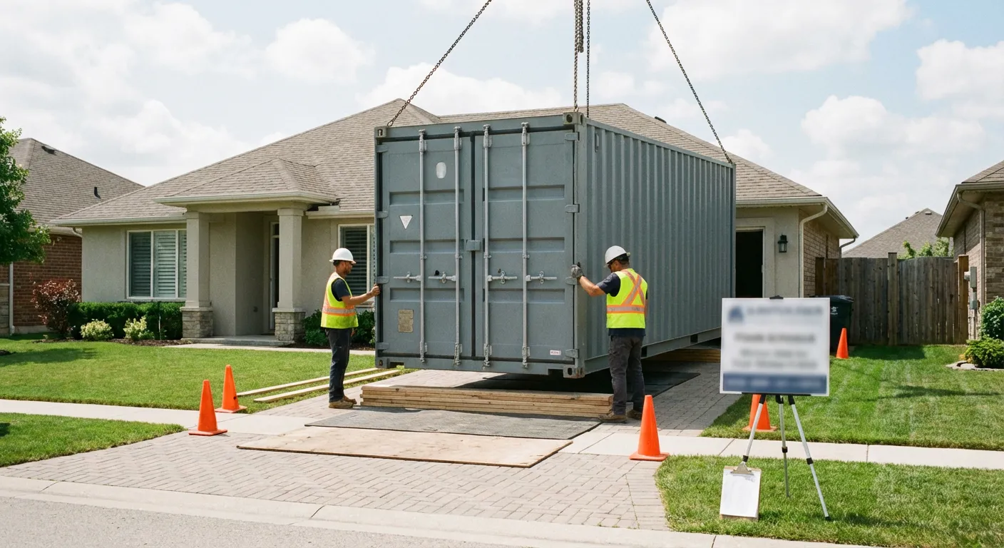 Safety inspection of dumpster placement site in Waterbury, CT