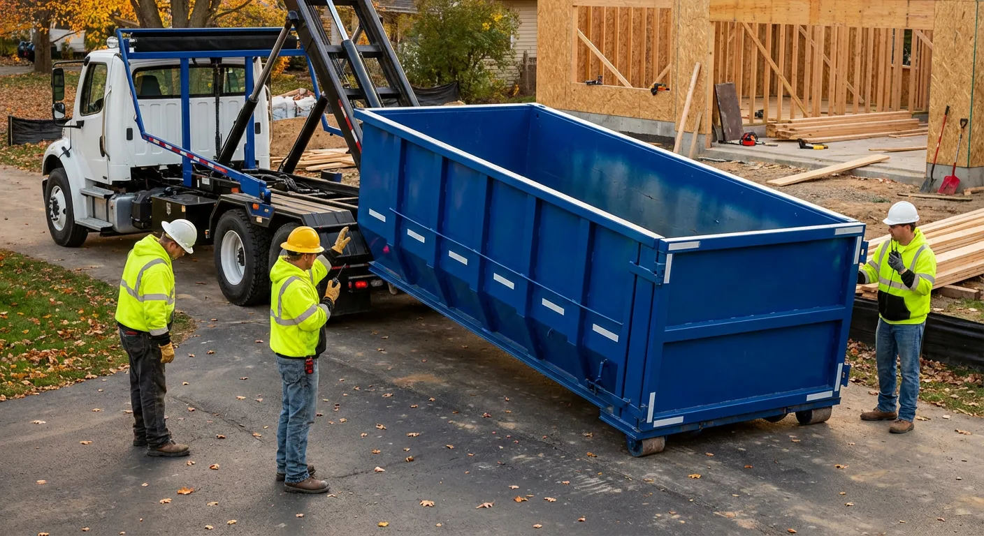 Construction dumpster delivery and waste management in Waterbury, CT
