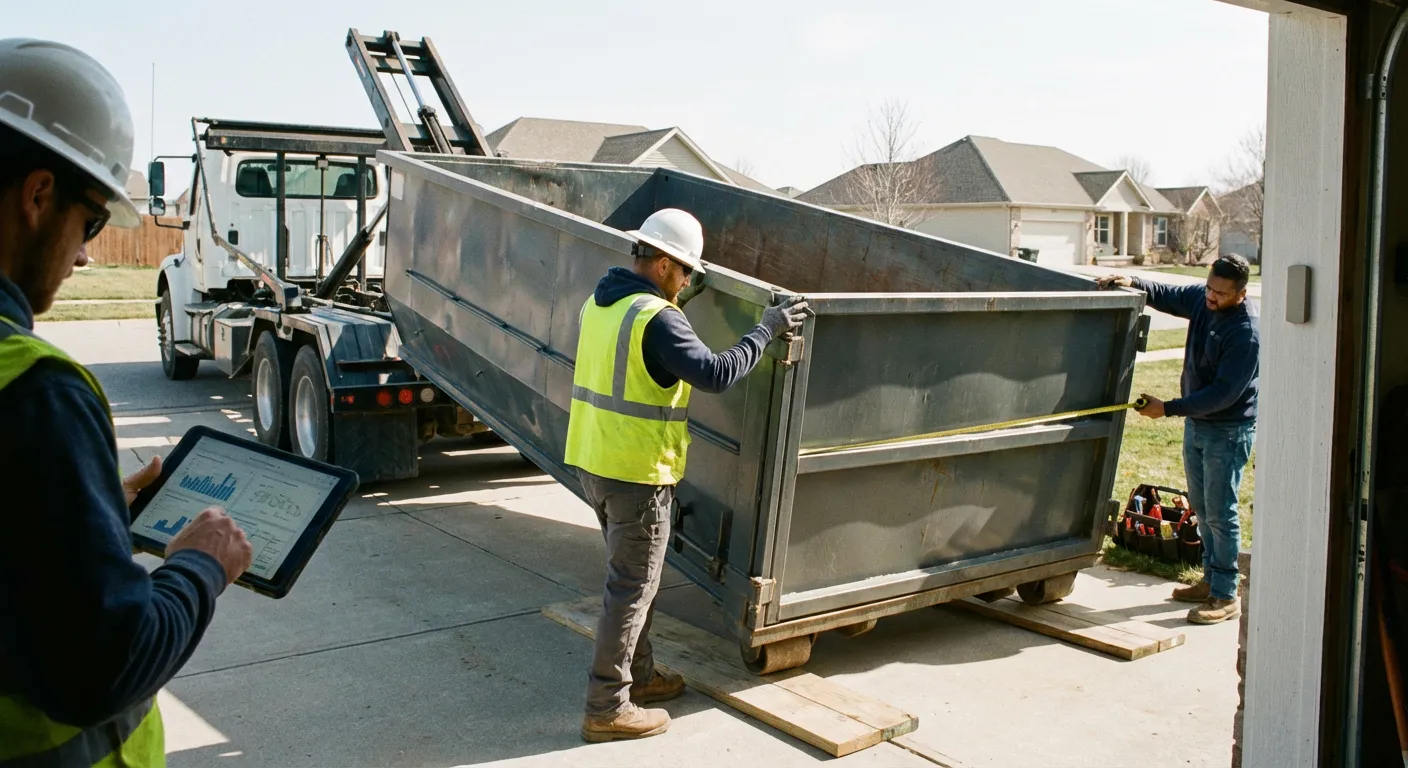 Roll-off dumpster dimensions and capacity guide in Waterbury, CT