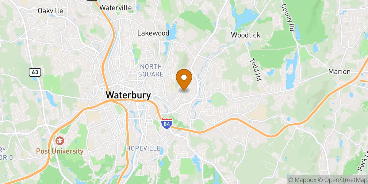 neighborhood map neighborhood map in Waterbury, CT