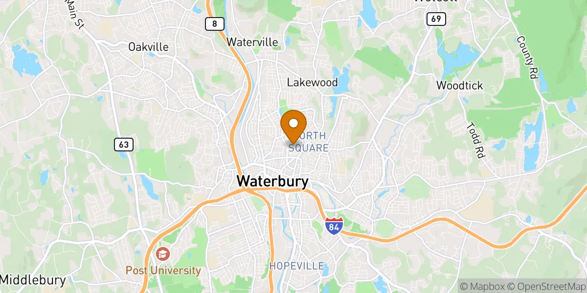 neighborhood map neighborhood map in Waterbury, CT