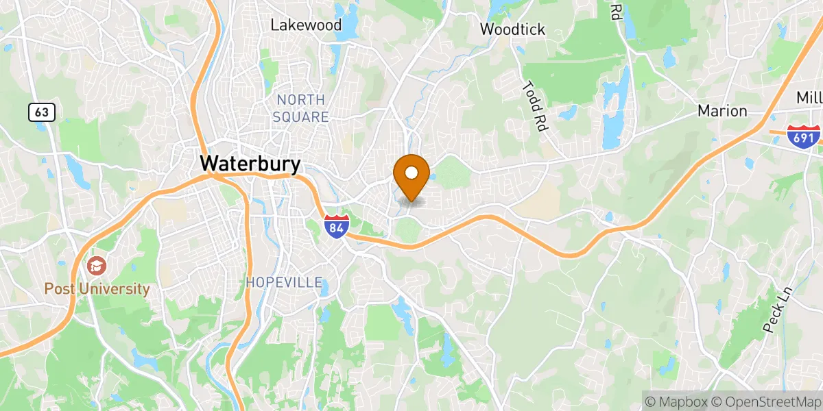 neighborhood map neighborhood map in Waterbury, CT