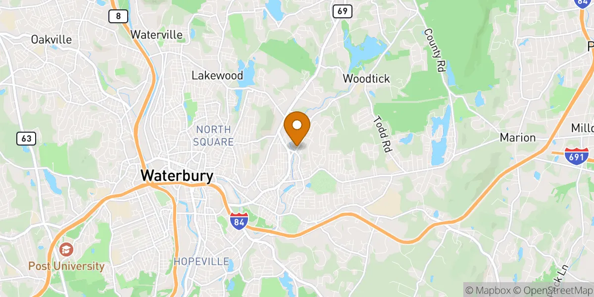 neighborhood map neighborhood map in Waterbury, CT