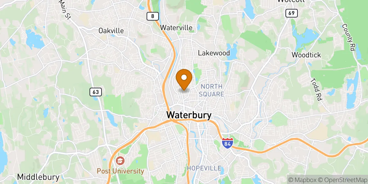 neighborhood map neighborhood map in Waterbury, CT