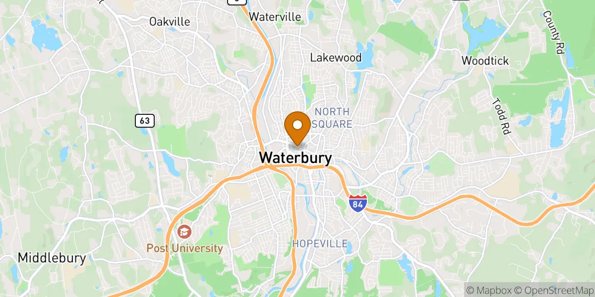 neighborhood map neighborhood map in Waterbury, CT